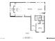 First floor plan with kitchen, living room, dining room and bedroom at 4165 Kerberos Ave, North Las Vegas, NV 89084