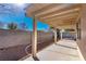 Covered patio with pergola and flagstone flooring at 4507 Golden Palomino Ln, North Las Vegas, NV 89032