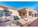 Covered patio, pergola, and flagstone flooring at 4507 Golden Palomino Ln, North Las Vegas, NV 89032