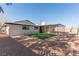 Large backyard area with desert landscaping, artificial turf, and a covered patio at 601 Sierra Ln, Henderson, NV 89002