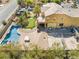 Two-story house with a large pool and backyard at 6165 Smarty Jones Ave, Las Vegas, NV 89131