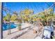 Ornate gazebo overlooking a refreshing blue pool at 6185 N Conquistador St, Las Vegas, NV 89149