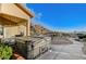 Hot tub on a patio with mountain views at 7079 Mountridge Dr, Las Vegas, NV 89110