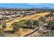 Aerial view of community and golf course at 7517 Lintwhite St, North Las Vegas, NV 89084