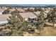 Aerial view of home with backyard patio and landscaping at 7517 Lintwhite St, North Las Vegas, NV 89084