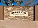 Briarhill at Elkhorns Springs community entrance sign at 7909 Dutch Canyon Ct, Las Vegas, NV 89131