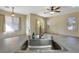 Kitchen with stainless steel sink and view into living area at 7909 Dutch Canyon Ct, Las Vegas, NV 89131