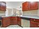 Spacious kitchen featuring ample counter space and wood cabinets at 7909 Dutch Canyon Ct, Las Vegas, NV 89131