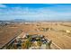 Aerial view of a house and its surroundings in a desert setting at 8365 Hauck St, Las Vegas, NV 89139