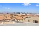 Stunning views of the city skyline and surrounding mountains at 8620 Grove Mill Ct, Las Vegas, NV 89139