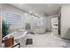 The modern bathroom features a soaking tub and a separate glass-enclosed shower at 8620 Grove Mill Ct, Las Vegas, NV 89139