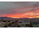 Panoramic sunset view from the property, overlooking the neighborhood and mountains at 8620 Grove Mill Ct, Las Vegas, NV 89139