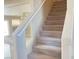 Carpeted staircase with a simple design at 8760 Harvest Valley Ave, Las Vegas, NV 89129