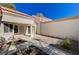 Courtyard view of a home with a gravel area and walkway at 9320 Quail Ridge Dr, Las Vegas, NV 89134