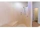 Large walk-in shower with built-in seat at 1215 Country Club Dr, Laughlin, NV 89029