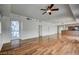Spacious living room with hardwood floors and access to a balcony at 150 N Las Vegas Blvd # 1505, Las Vegas, NV 89101