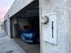Attached garage with parking for one car at 2611 Aracatuba Ave, Las Vegas, NV 89121