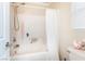 Bathroom with shower/tub combo and updated fixtures at 5023 Tunnel Falls Dr, Las Vegas, NV 89141