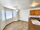 Kitchen features a breakfast nook with tile flooring at 6149 Ethel May Ave, Las Vegas, NV 89108
