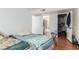 Bedroom with two twin beds, view of bathroom and closet at 625 S Royal Crest Cir # 23, Las Vegas, NV 89169