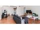 Living room with sofa and wood floors at 625 S Royal Crest Cir # 23, Las Vegas, NV 89169
