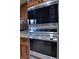 Stainless steel built-in microwave and oven combination at 7045 Edna Ave, Las Vegas, NV 89117