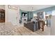 Living room with a fireplace and comfortable seating at 7455 Snowy Owl St # 102, North Las Vegas, NV 89084