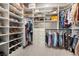 Well-organized walk-in closet with custom shelving and ample storage, offering a luxurious and practical space at 7520 Darian Jane St, Las Vegas, NV 89149