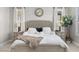 Serene main bedroom featuring plantation shutters and soft lighting, creating a peaceful and inviting atmosphere at 7520 Darian Jane St, Las Vegas, NV 89149