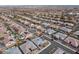 Expansive aerial view of a Gathering-friendly neighborhood with swimming pools at 7520 Darian Jane St, Las Vegas, NV 89149