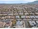 Aerial view of a peaceful suburban neighborhood with well-maintained homes at 7520 Darian Jane St, Las Vegas, NV 89149