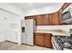 Modern kitchen with stainless steel appliances and granite countertops at 8725 W Flamingo Rd # 110, Las Vegas, NV 89147