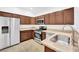 Modern kitchen with stainless steel appliances and granite countertops at 8725 W Flamingo Rd # 110, Las Vegas, NV 89147