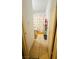 Clean bathroom with floral shower curtain and tiled flooring at 1825 Ann Greta Dr, Las Vegas, NV 89108