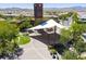 Aerial view of community park featuring shaded seating and scenic views at 2436 Padulle Pl, Henderson, NV 89044