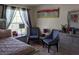 Cozy bedroom with stylish decor, window and coordinating furnishings at 2606 S Durango Dr # 279, Las Vegas, NV 89117