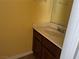 Bathroom featuring a single sink vanity at 2663 Aracatuba Ave, Las Vegas, NV 89121