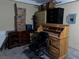 A cluttered basement space featuring storage cabinets, boxes, and furniture at 2686 Ruthe Duarte Ave, Las Vegas, NV 89121