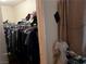 Large bedroom closet with double hanging rods at 2686 Ruthe Duarte Ave, Las Vegas, NV 89121
