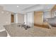 Modern kitchen with double sink and granite countertops at 322 Karen Ave # 1903, Las Vegas, NV 89109