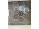 Close-up view of a kitchen backsplash with hexagonal tiles at 353 Ukelele Pl # Lot 149, Henderson, NV 89015
