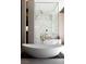 Bathroom boasts a large soaking tub and marble shower at 3530 Cosima Ln, Las Vegas, NV 89120