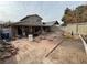 Backyard with patio, shed, and various items at 3620 Park Oliver Dr, Las Vegas, NV 89110