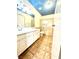 Bathroom features a dual sink vanity and a glass-enclosed shower at 3620 Park Oliver Dr, Las Vegas, NV 89110