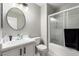 Clean bathroom with tub, shower, and vanity at 4924 Conglobate St, Las Vegas, NV 89122