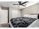 Spacious bedroom with large closet and ceiling fan at 4924 Conglobate St, Las Vegas, NV 89122