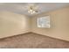 Spacious bedroom with carpeted floors and ceiling fan at 5261 Mission Carmel Ln # 202, Las Vegas, NV 89107