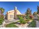 Landscaped backyard with patio and pergola at 7873 Cherry River Dr, Las Vegas, NV 89145