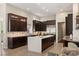 Gourmet kitchen with expansive island and stainless steel appliances at 9113 Golden Eagle Dr, Las Vegas, NV 89134