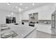 Beautiful kitchen boasts a large island, stainless steel appliances, and modern finishes at 9609 Eagle Valley Dr, Las Vegas, NV 89134